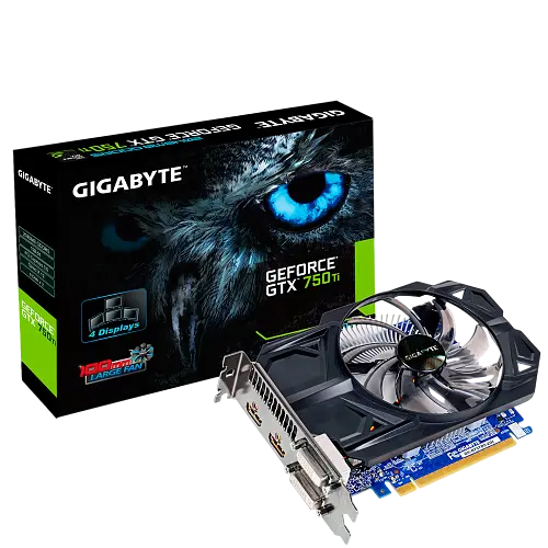 Відеокарта GeForce GTX 750 Ti 2GB Gigabyte (GV-N75TD5-2GI) Б/В - фото 1