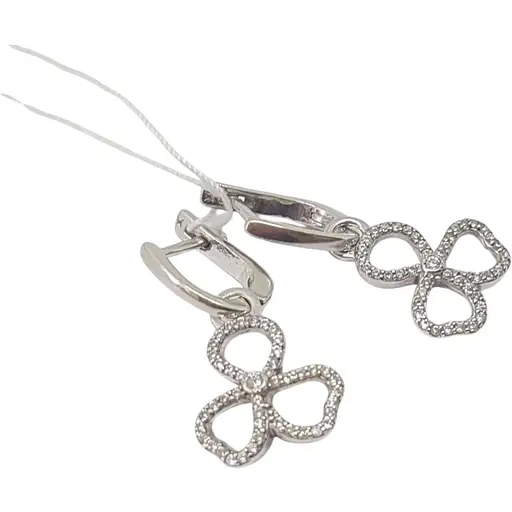 Серебряные серьги Агни Терри с фианитами. 2189/1Р-CZ