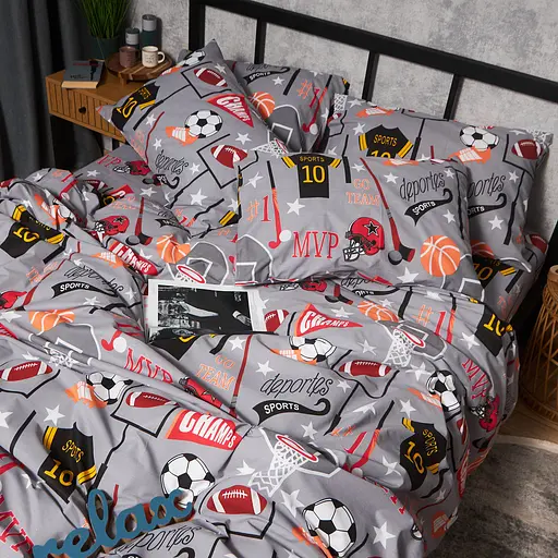 Комплект постельного белья Moon&Star Детский 110x140 см наволочки 2x50x50 см Champion’s Rest Бязь Gold Люкс - фото 6