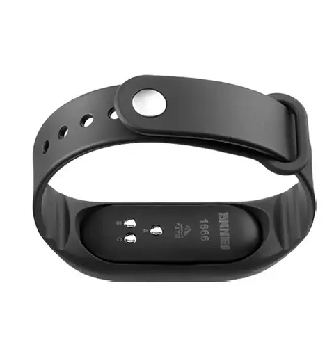 Наручные часы браслет Skmei 1666 (Черные с черным циферблатом) - фото 7