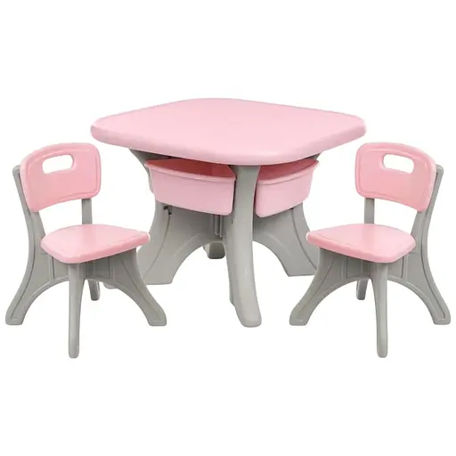 Детский столик Bambi New Table-8 для творчества и игр 4 ящика для принадлежностей