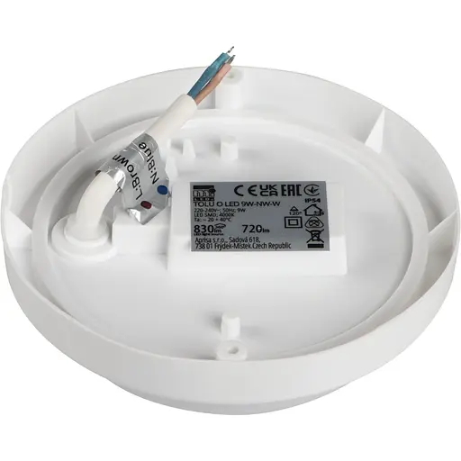 Світильник Miledo Tolu O LED 9W-NW-W герметичний (31497) - фото 2