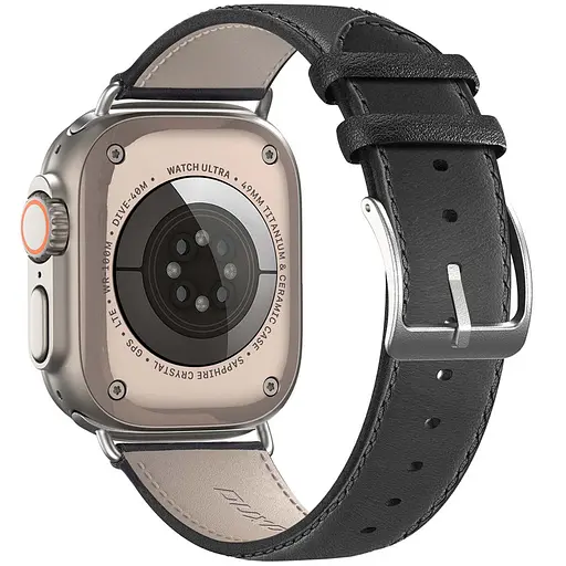 Ремешок Dux Ducis Leather Strap Classic для Apple Watch 42(ser.1-3)/44/45/46/49mm Black - фото 2