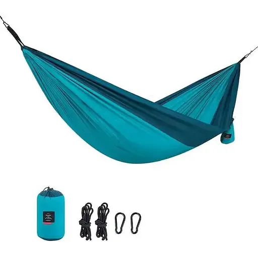 Туристичний двомісний гамак Naturehike NH21DC011 290х180см (Блакитний)