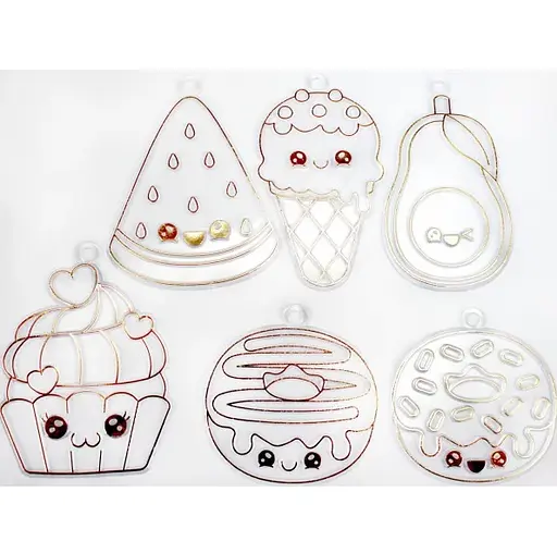 Набор для творчества "Magic dough" 5040-43-50(Orange) формы для брелков, стразы, краски - фото 7