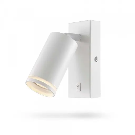 Світильник Videx під лампу GU10 SPF05E настінний з кнопкою білий - фото 2