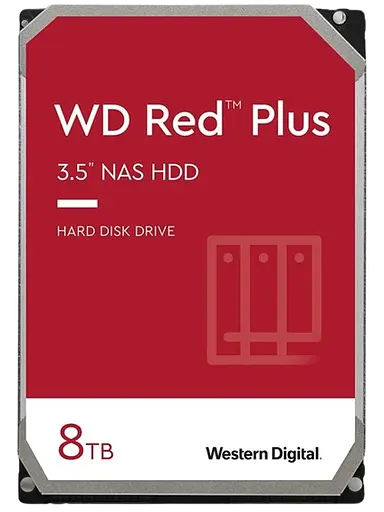 Жесткий диск 3.5" WD Red Plus 8TB (WD80EFPX) - фото 1
