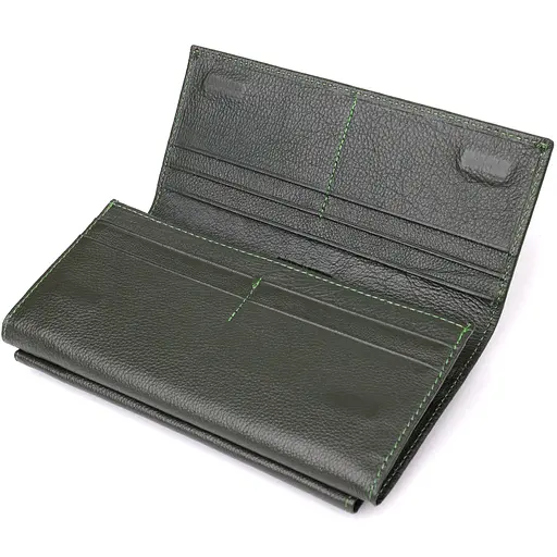 Горизонтальный кошелек с карманом для телефона из натуральной кожи ST Leather 19х10х3 см acs0029674 - фото 6