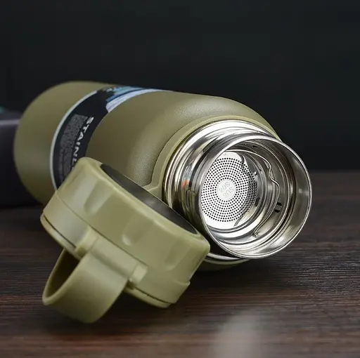 Термос Condor olDBro Stainless Steel Insulation Outdoor 800 мл оливковый - фото 4