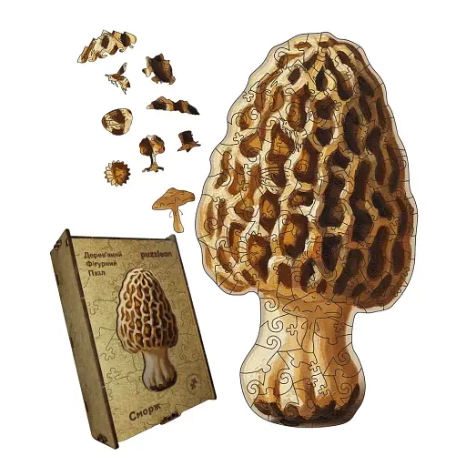 Деревянный пазл Сморж, А3, Картонная коробка 200 элементов