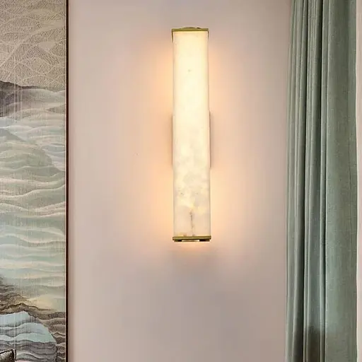 Стильное бра с имитацией мрамора в корпусе 60х10 см Line F Арт. WJ366/600 - фото 1