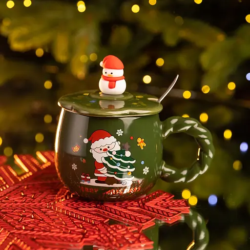 Чашка порцелянова Winter's Tale 400 мл з кришкою  FM-CS-20D - фото 3