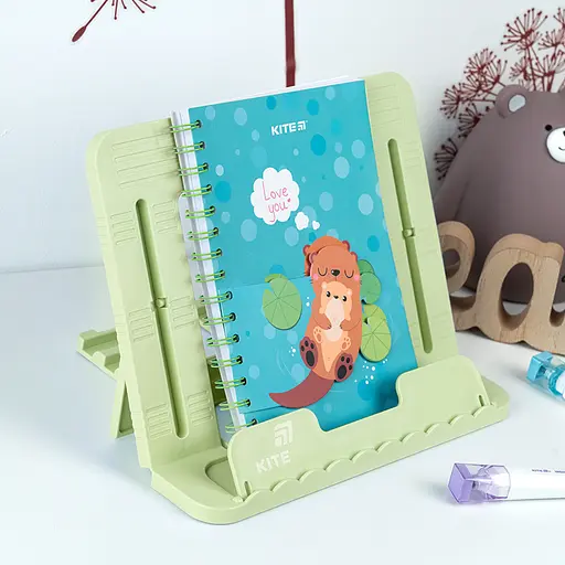 Подставка для книг Kite пластиковая зеленая (K25-330-2) - фото 4