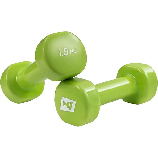Гантели для фитнеса Hop-Sport виниловые круглые HS-V015DC 2х1,5 кг