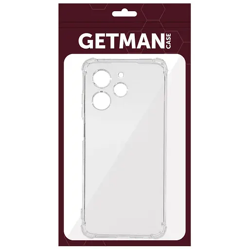 TPU чохол Getman Ease logo посилені кути Full Camera для Xiaomi Redmi 12 Безбарвний (прозорий) - фото 3