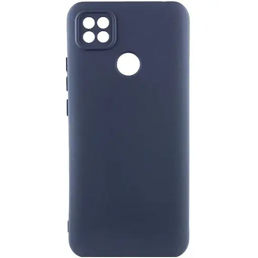 Чохол Silicone Cover Lakshmi Full Camera (AAA) для Xiaomi Redmi 10A Темно-синій / Midnight blue