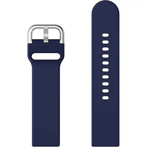 Ремешок DK CDK для Garmin Forerunner 255 / 255 Music "L" 22mm Silicone Sport Band Classic (011018) (dark blue) - фото 2