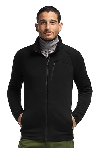 Кофта Icebreaker Sierra LS Zip Black L (1052-101 476 001 L) - фото 2