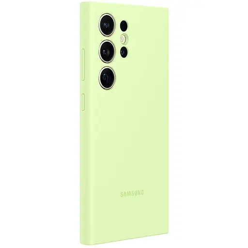 Оригинальный силиконовый чехол Samsung Silicone Case для Samsung Galaxy S24 Ultra (S928) Light Green EF-PS928TGEGWW - фото 7