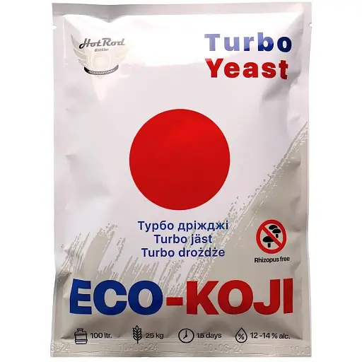 Зернові дріжджі Hot Rod Distiller ECO-Koji 300 г на 25 кг зерна