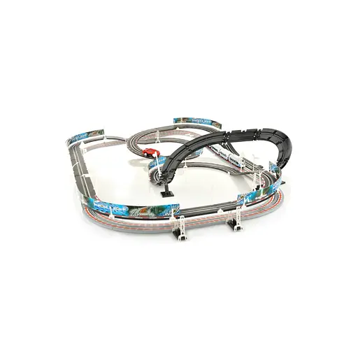 Электропоезд Ramiz 2в1 для гонок на дистанционном управлении+локомотивы+вагоны+машина ML-50703 - фото 8