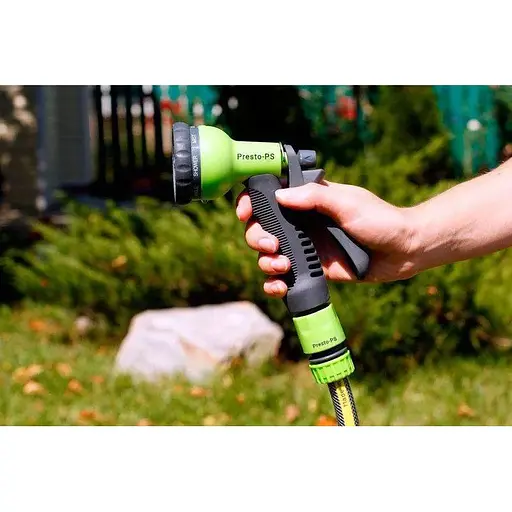 Пістолет для поливу пластиковий Presto-PS насадка на шланг (7202G) - фото 8