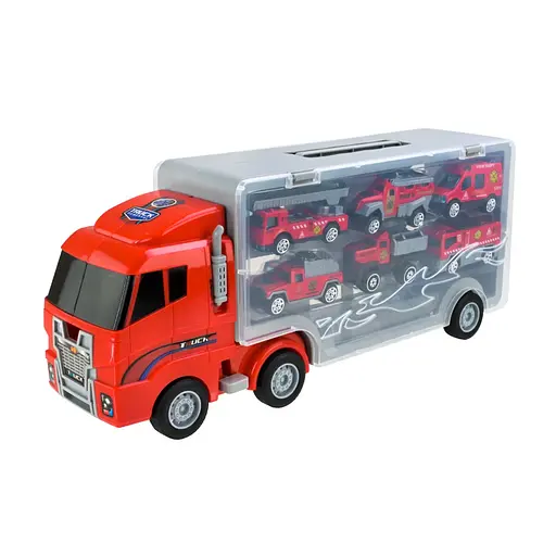 Дитячий трейлер з машинками АВТОПРОМ PS006-2, 6 машинок - фото 7