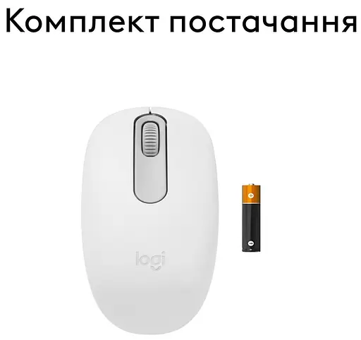 Миша Logitech M196 Bluetooth Off White (910-007460) - фото 2