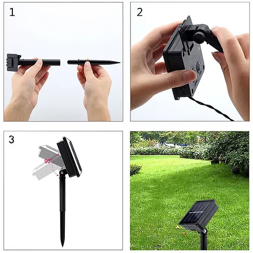 Солнечная гирлянда Матовые шарики, 50 ламп, 7,5 м, теплый белый - фото 2