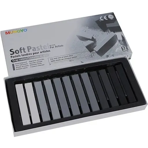 Пастель суха Mungyo MP-12G 12 кольорів - фото 1