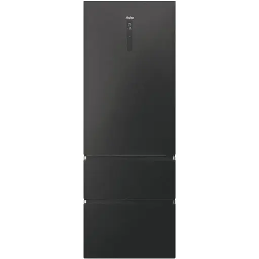 Холодильник Haier многодверный 200.6x70х67.5 холод. отд. 343 л мороз. отд. 140 л 3дв. А++ NF инв. дисплей зона нулевая черный - фото 1