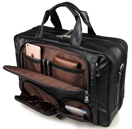 Сумка кожаная мужская Vintage  44,5х33х15 см sum0012431 - фото 7