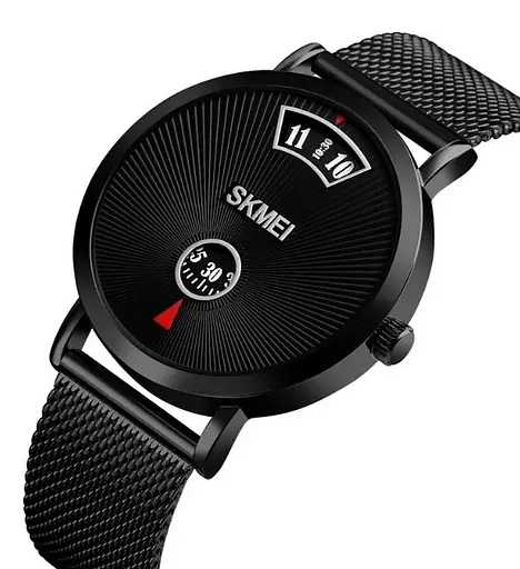Чоловічий наручний годинникк Skmei 1489 Чорні - фото 2