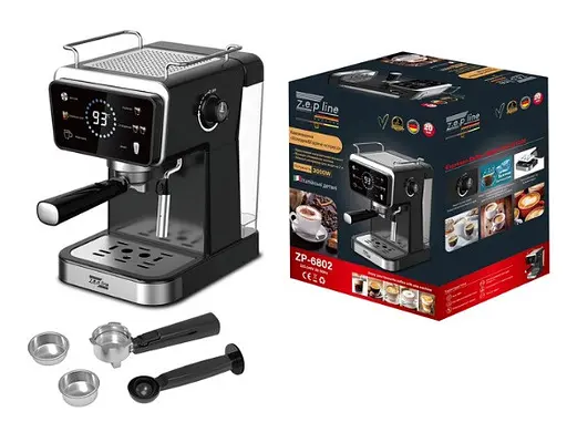 Сенсорная кофеварка Zepline ZP-6806 3в1 вспенитель молока для горячего и холодного кофе 20 Bar 3000 Вт - фото 10