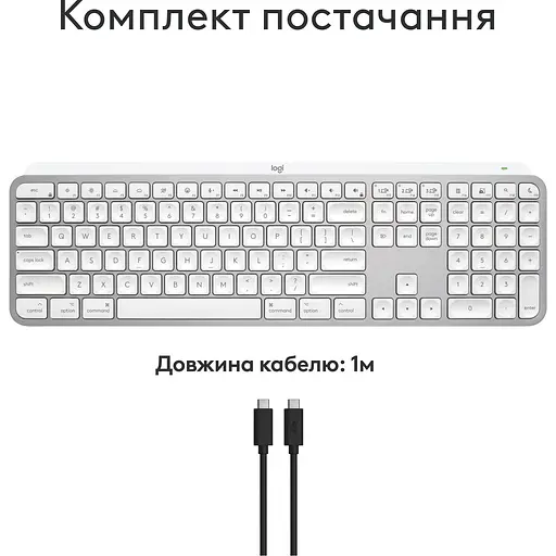 Клавіатура Logitech MX Keys S for Mac Pale Grey 920-011638 (138845) - фото 5