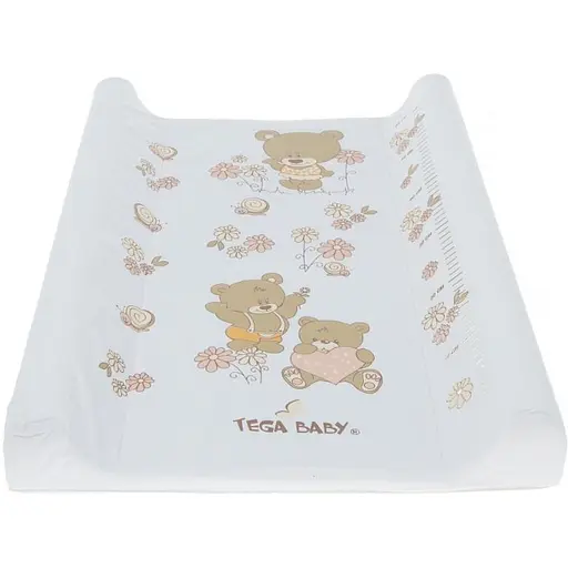 Коврик для пеленки Tega Baby Teddy Bear 70x50 см white pearl - фото 1