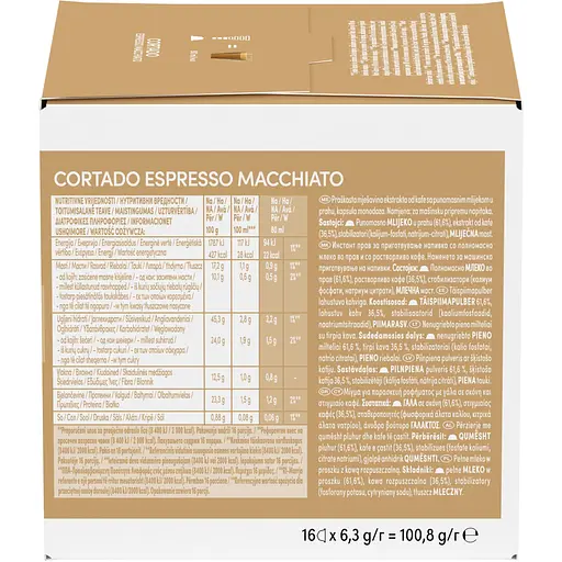 Уцінка. Кава в капсулах NESCAFE Dolce Gusto Cortado Espresso Macchiato 100.8 г - фото 2