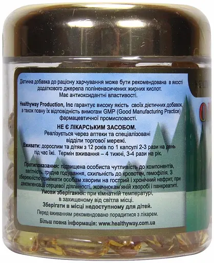Дієтична добавка Healthyway Production Омега-3, 100 капсул - фото 3