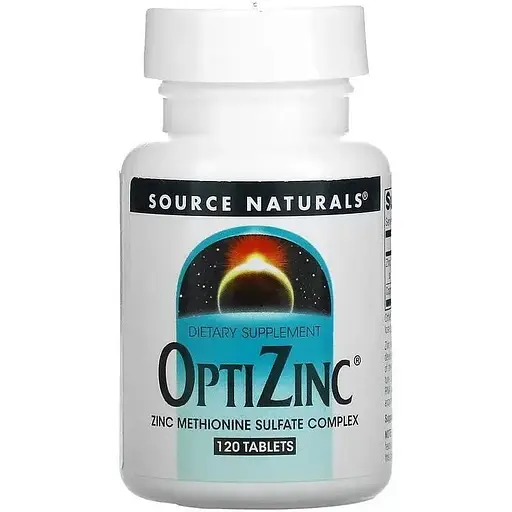 Вітаміни та мінерали Source Naturals OptiZinc, 120 таблеток