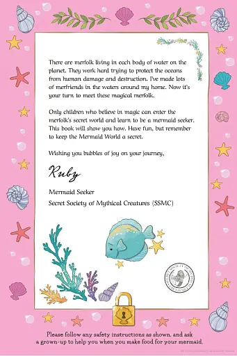 My Secret World of Mermaids. Lockable story and activity book - фото 3
