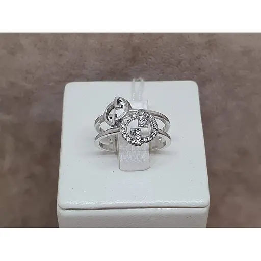 Срібне кільце Агні Гледія з фіанітами. 1616/1Р-CZ 16,5 - фото 4