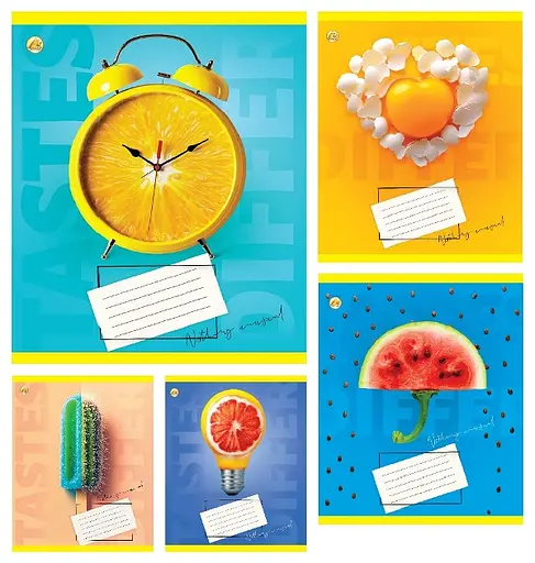 Зошити учнівські 48 аркушів клітинка Тверда Незвичайна, 10 шт. в упаковці