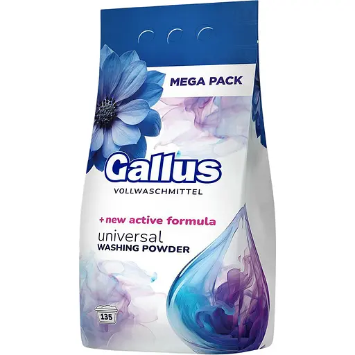 Пральний порошок Gallus Volwaschmittel 135 прань 8.1 кг