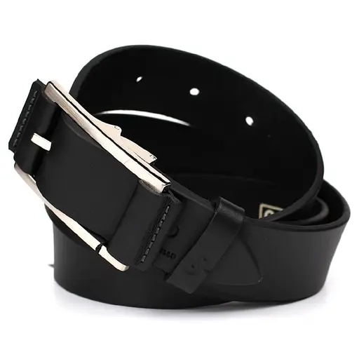 Ремінь шкіряний Grande Pelle чорний 120х3.5х0.5 см acs0032042 - фото 3