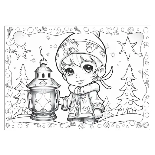 Різдвяна розмальовка. Сніговичок - фото 3