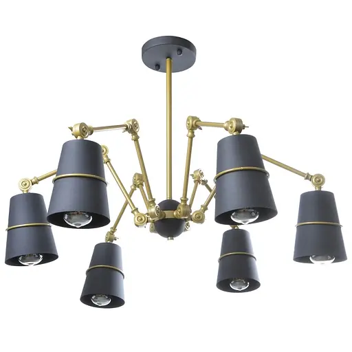 Люстра Brille паук потолочная E27 60W GR (BL-392C/6)