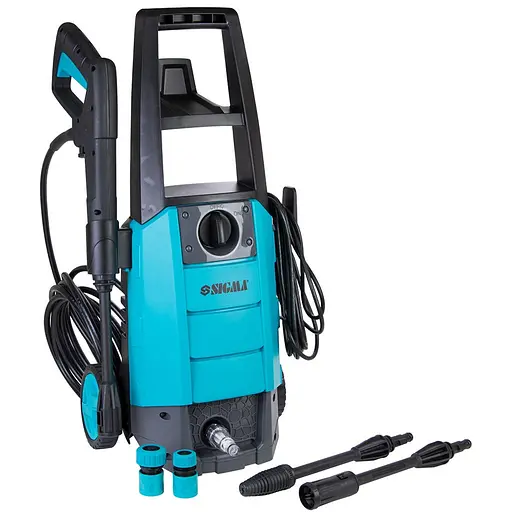 Мойка высокого давления SIGMA 1700Вт max 130bar 6.7 л/мин + турбонасадка 5342071 - фото 1