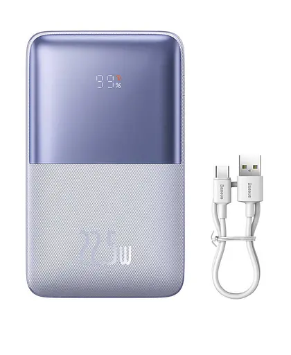 Зовнішній акумулятор Baseus Bipow Pro 20000 mAh 22.5 OE PPBD040305 фіолетовий - фото 2