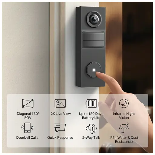 Дверной звонок TP-Link Tapo D205 (TAPO-D205) - фото 3