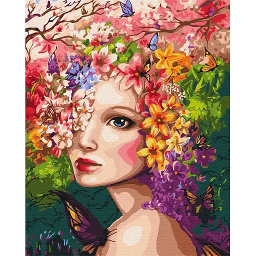 Картина по номерам Весенняя нимфа Brushme 40x50 см разноцветная 000221178